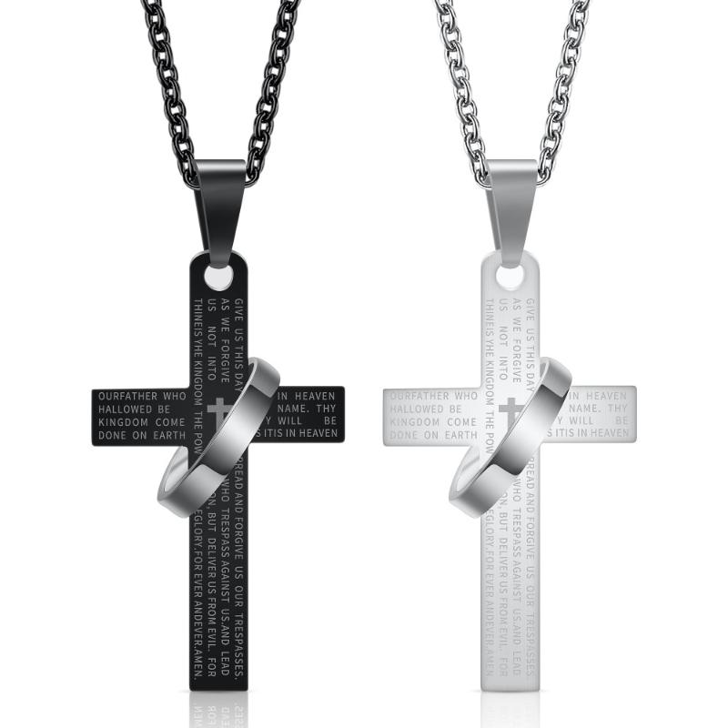 Pendant Necklaces Fashion Stainless Steel Christian Bible Prayer Cross Men Necklace Charming Gifts Jewelry
Pendant Necklaces Fashion Stainless Steel Christian Bible Prayer Cross Men Necklace Charming Gifts Jewelry