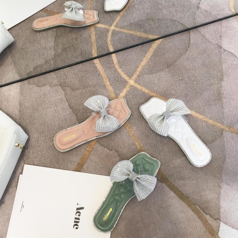 Transparent crystal pearl beads bowknot sweet women sandals rhinestone surround clear flats slippers non-slip open toe sandalias1, Green
Transparent crystal pearl beads bowknot sweet women sandals rhinestone surround clear flats slippers non-slip open toe sandalias1, Green