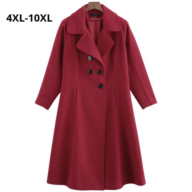 Plus Size 10XL 9XL 8XL Women's Autumn Winter Woolen Jacket Slim Female Long Woolen Double Breasted Coat Ladies Winter Coats, Red(as picture)
Plus Size 10XL 9XL 8XL Women's Autumn Winter Woolen Jacket Slim Female Long Woolen Double Breasted Coat Ladies Winter Coats, Red(as picture)
