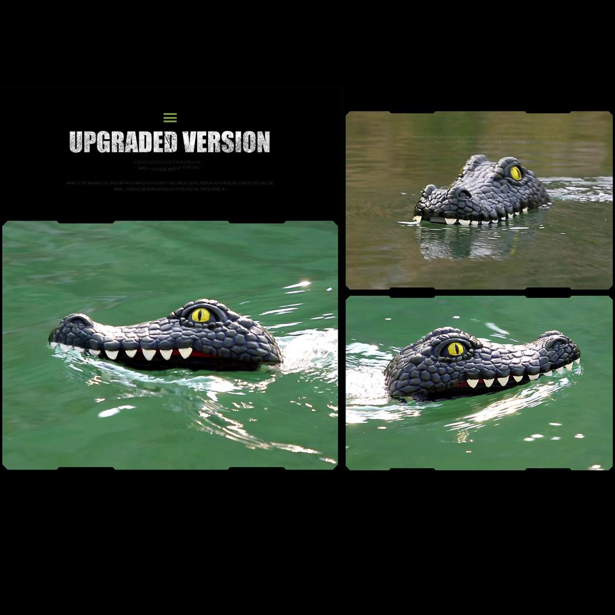 Crocodile RC Boat 2.4G Remote Control Electric Racing Boat Waterproof Simulation Crocodile Head Prank Toy Kids Party Horror Toys, Green
Crocodile RC Boat 2.4G Remote Control Electric Racing Boat Waterproof Simulation Crocodile Head Prank Toy Kids Party Horror Toys, Green