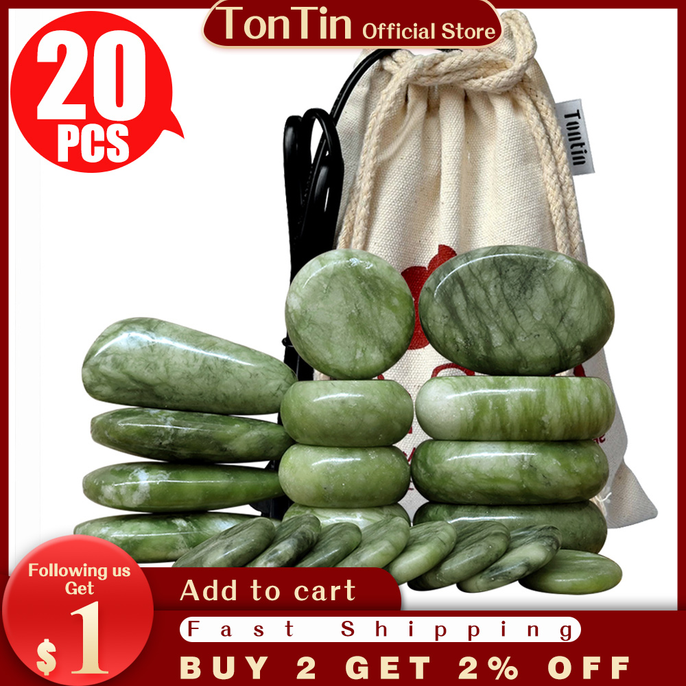 Tontin 20pcs/set Jade glaze hot stone massage massager back massageador Health Care stones for massage spine basalt lava stone spa
Tontin 20pcs/set Jade glaze hot stone massage massager back massageador Health Care stones for massage spine basalt lava stone spa