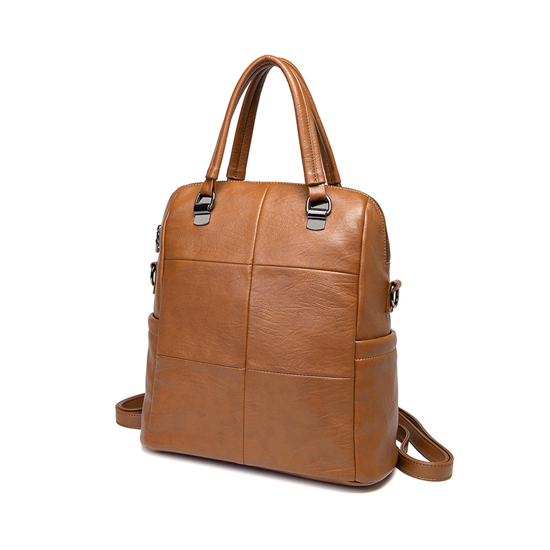 New High Quality Backpack Leather School Fashion Waterproof Travel Bag Women Shoulder Multifunction Casual Book bag