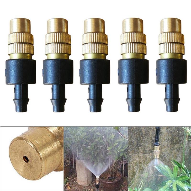 5 Pcs Copper Atomizer Adjustable Misting Spray Cooling Nozzle Brass Fog Sprinklers Gardening Irrigation Fittings Tools, As pic
5 Pcs Copper Atomizer Adjustable Misting Spray Cooling Nozzle Brass Fog Sprinklers Gardening Irrigation Fittings Tools, As pic