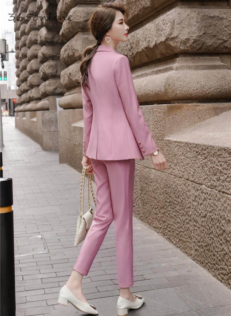 Novelty Pink 2020 Spring Autumn Formal Uniform Designs Pantsuits with Pencil Pants and Jackets Coat for Ladies Work Wear Blazers, White
Novelty Pink 2020 Spring Autumn Formal Uniform Designs Pantsuits with Pencil Pants and Jackets Coat for Ladies Work Wear Blazers, White