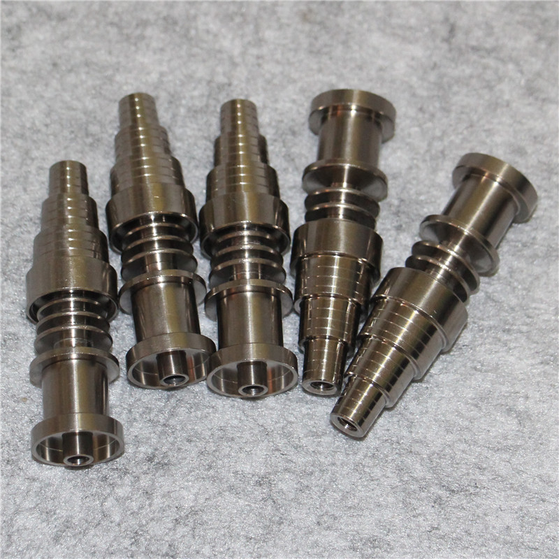 Smoking Gr2 Domeless Titanium Ti Nail 6 In 1 Male & Female 10mm 14mm 18mm Glass Bong water pipe for Electronic Dabber Nails Box
Smoking Gr2 Domeless Titanium Ti Nail 6 In 1 Male & Female 10mm 14mm 18mm Glass Bong water pipe for Electronic Dabber Nails Box
