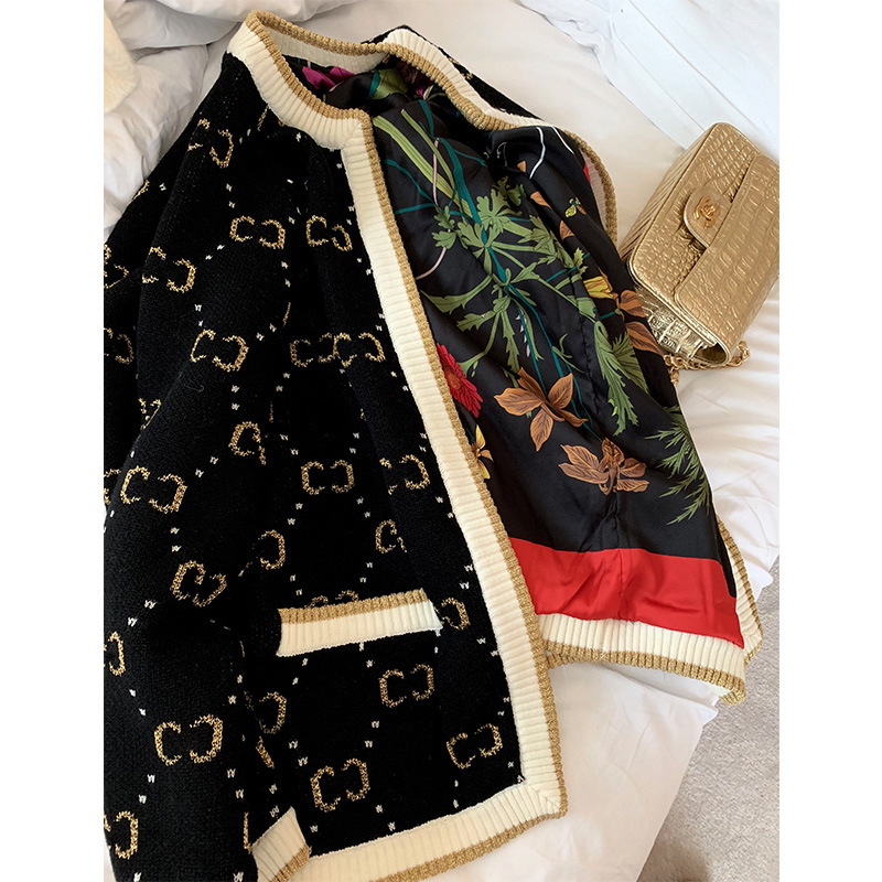 Black Jacquard Knitwear Women's Long Fall/winter 2020 New Loose Wool-like Cardigan Coat Sweater Harajuku Kpop, White;black
Black Jacquard Knitwear Women's Long Fall/winter 2020 New Loose Wool-like Cardigan Coat Sweater Harajuku Kpop, White;black