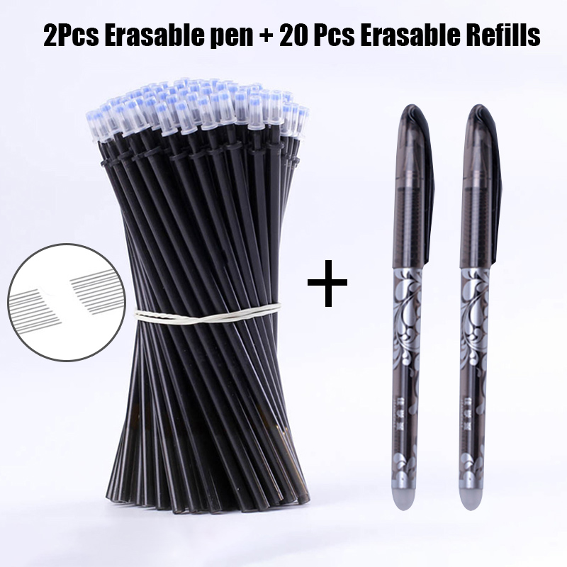 12+40Pcs/Set Blue Black Ink Erasable Pen 0.5mm Ballpoint Pens Refills For Kids Writing Gifts School Office Supplies Stationery
12+40Pcs/Set Blue Black Ink Erasable Pen 0.5mm Ballpoint Pens Refills For Kids Writing Gifts School Office Supplies Stationery