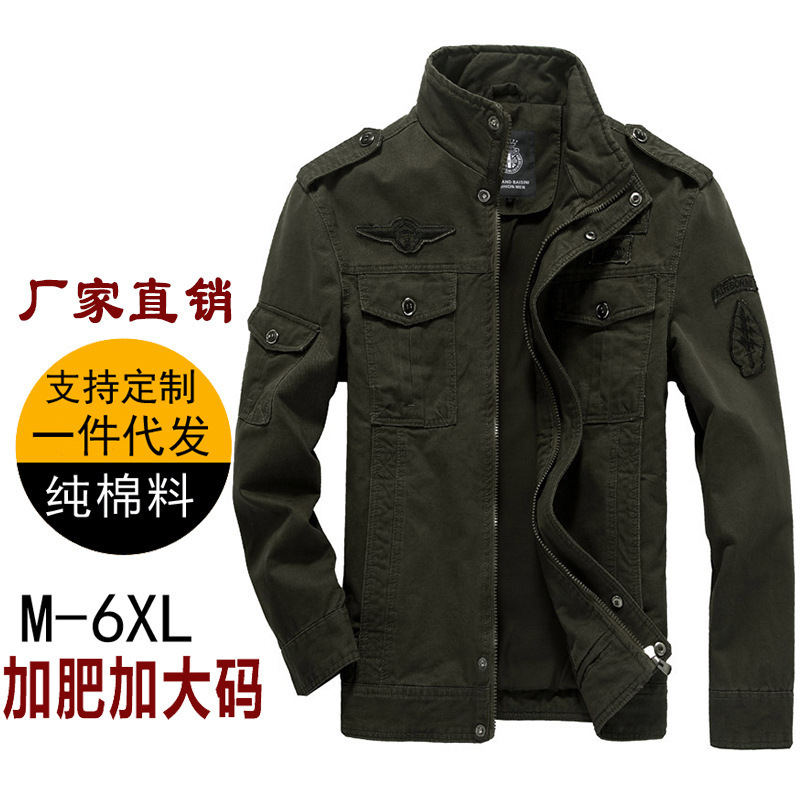 2020 Autumn in Europe And America Men'S Wear Cotton Plussized Men'S Wear Jacket Casual Workwear Jacket T200502