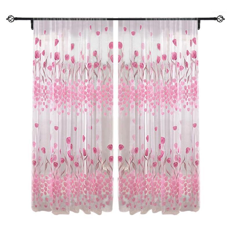 Tulip Printed Tulle Window Curtains for Bedroom Living Room Sheer Drape Panel Home Decoration 200x100cm1, 12pcs plastic hooks
Tulip Printed Tulle Window Curtains for Bedroom Living Room Sheer Drape Panel Home Decoration 200x100cm1, 12pcs plastic hooks