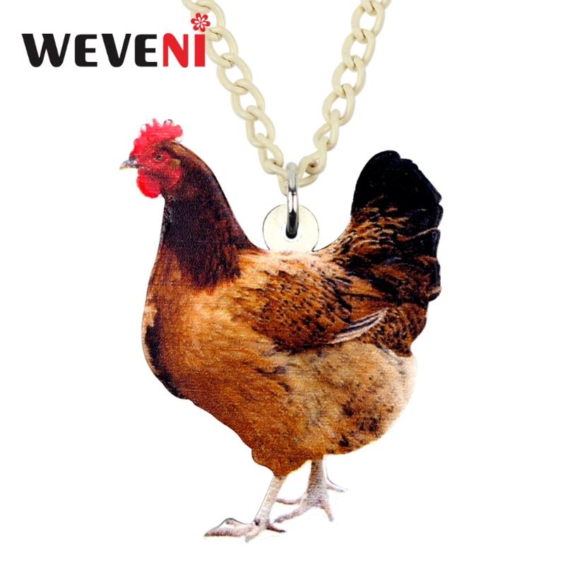 WEVENI Statement Acrylic Chicken Hen Necklace Pendant Choker Collare Farm Animal Jewelry For Women Girls Teens Gift Accessories
WEVENI Statement Acrylic Chicken Hen Necklace Pendant Choker Collare Farm Animal Jewelry For Women Girls Teens Gift Accessories