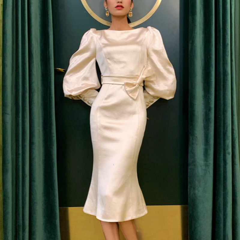 2021 New Autumn Bow Belt Party Temperament Stylish Long Fishtail Mid-length Sleeve in High Quality Women' Clothes 0uhd, Champagne
2021 New Autumn Bow Belt Party Temperament Stylish Long Fishtail Mid-length Sleeve in High Quality Women' Clothes 0uhd, Champagne