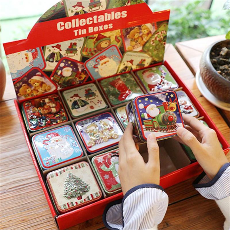 Gift Box Christmas Candy Packaging Children's Gifts Small Box Tin Biscuit Packaging Gift Christmas Decoration Crafts12PCS
Gift Box Christmas Candy Packaging Children's Gifts Small Box Tin Biscuit Packaging Gift Christmas Decoration Crafts12PCS