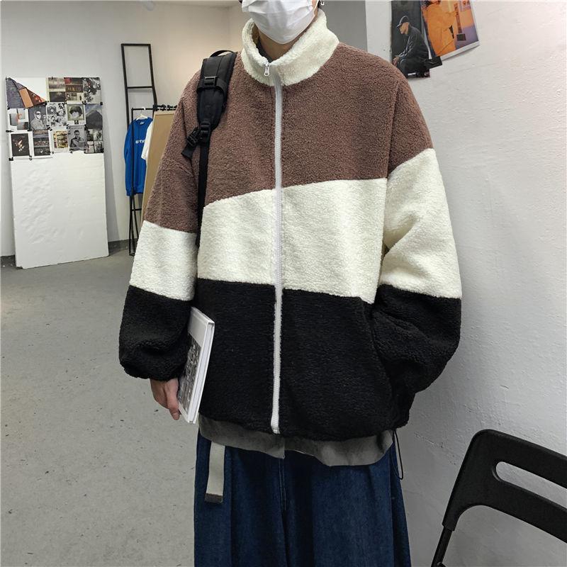 Thick Lamb Fur Jacket Men's Parka Warm Fashion Casual Stand-up Collar Coat Men Wild Loose Korean Winter Short Coat Mens Clothes, Gray
Thick Lamb Fur Jacket Men's Parka Warm Fashion Casual Stand-up Collar Coat Men Wild Loose Korean Winter Short Coat Mens Clothes, Gray