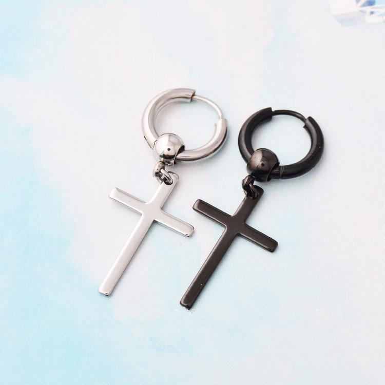Fashion Women Men Punk Cross Hoop Earrings Color Gold Black Stainless Steel Long Cross Hoop Huggie Earrings Jewelry
Fashion Women Men Punk Cross Hoop Earrings Color Gold Black Stainless Steel Long Cross Hoop Huggie Earrings Jewelry