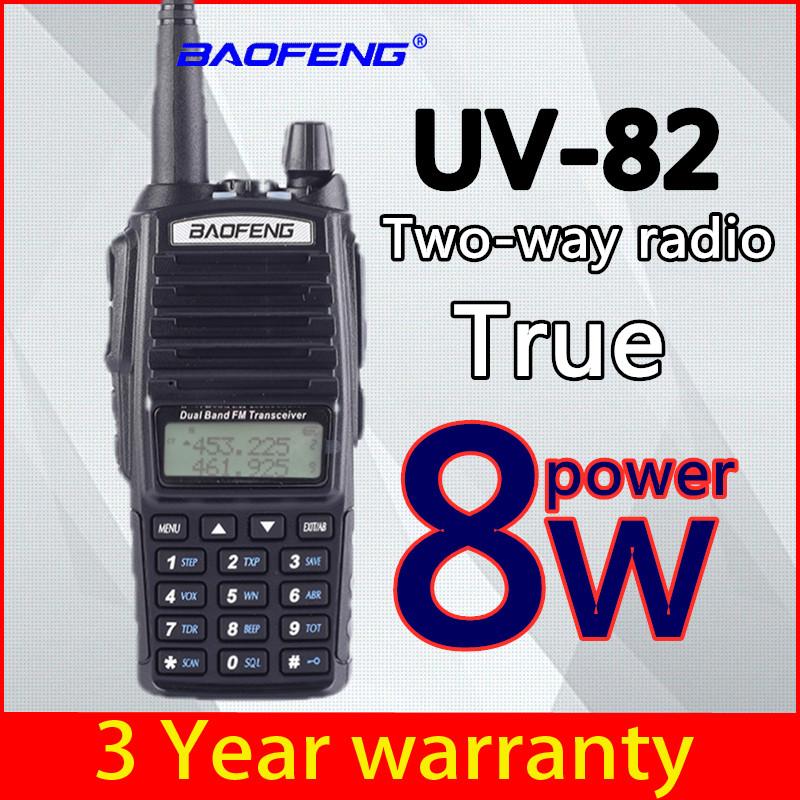 Baofeng True 8W UV-82 Plus UHF two-way radio Amador 8 watransceiver / 10KM remote powerful walkie-talkie portable CB VHF
Baofeng True 8W UV-82 Plus UHF two-way radio Amador 8 watransceiver / 10KM remote powerful walkie-talkie portable CB VHF