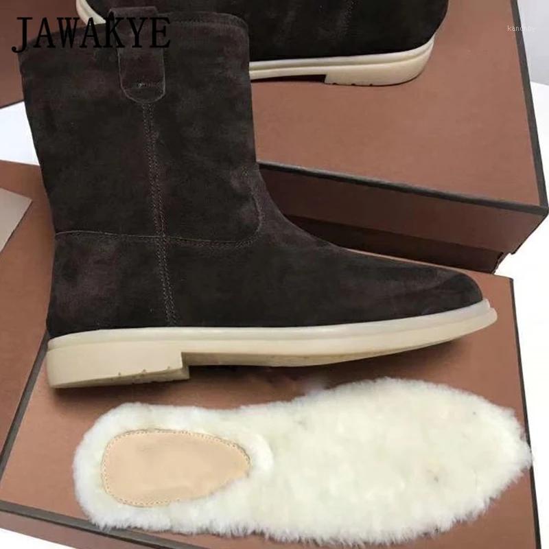 Luxury White Sole Winter Walk Shoes Outdoor Wool Snow Boots Women Comfort Suede Flat Boots Round Toe Slip-on Warm Furry Shoes1, Black
Luxury White Sole Winter Walk Shoes Outdoor Wool Snow Boots Women Comfort Suede Flat Boots Round Toe Slip-on Warm Furry Shoes1, Black