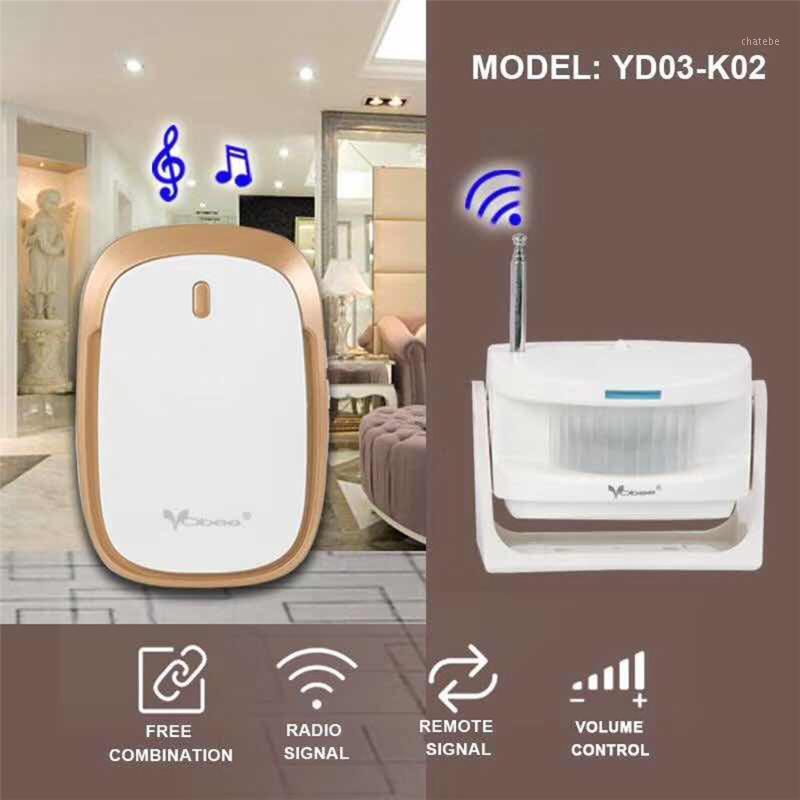 US Plug Wireless Induction Split Doorbell Motion Sensor Door Bell Chime Kit Home Security Alarm Fits for Home Yard Garage Gate1
US Plug Wireless Induction Split Doorbell Motion Sensor Door Bell Chime Kit Home Security Alarm Fits for Home Yard Garage Gate1