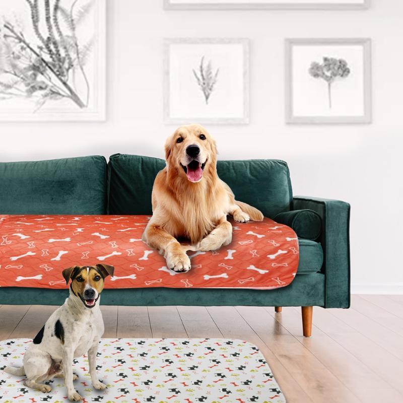 Dog Diaper Mat Absorbent Environment Protect Waterproof Washable Reusable Training Pad Dog Car Seat Cover Pet Diaper Mat1, Orange bones
Dog Diaper Mat Absorbent Environment Protect Waterproof Washable Reusable Training Pad Dog Car Seat Cover Pet Diaper Mat1, Orange bones