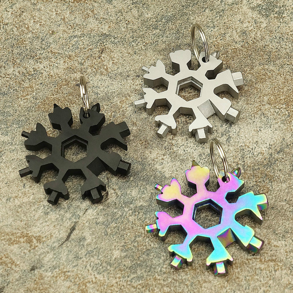 Snowflake keychain Multi Tool Spanner Hex Wrench Multipurpose Camp Survive Outdoor Multi Tool EDC Keychain Pocket Tool key ring, Silver
Snowflake keychain Multi Tool Spanner Hex Wrench Multipurpose Camp Survive Outdoor Multi Tool EDC Keychain Pocket Tool key ring, Silver