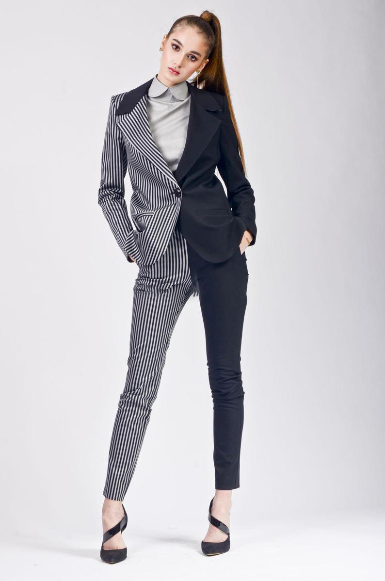 New Spring Unique Mother of the Bride Pants Suit Women Ladies Formal Evening Party Tuxedos Formal Work Wear For Wedding 2 pcs