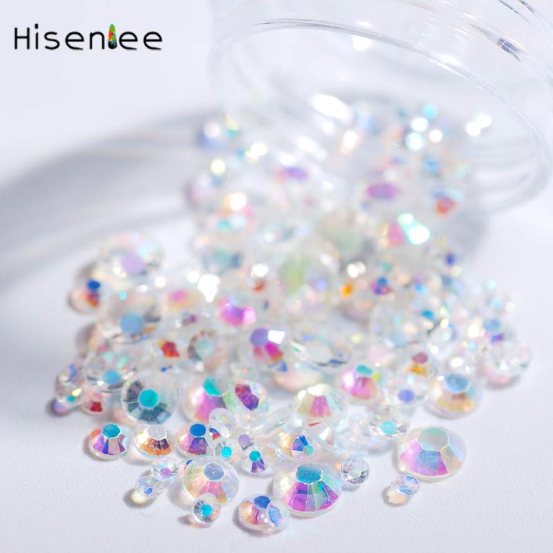 1Box Mixed Size Fashion Shiny AB Color Jelly Resin Rhinestone Design Charm Sweet Style Lady Special Nail Art Ornate Decoration
1Box Mixed Size Fashion Shiny AB Color Jelly Resin Rhinestone Design Charm Sweet Style Lady Special Nail Art Ornate Decoration