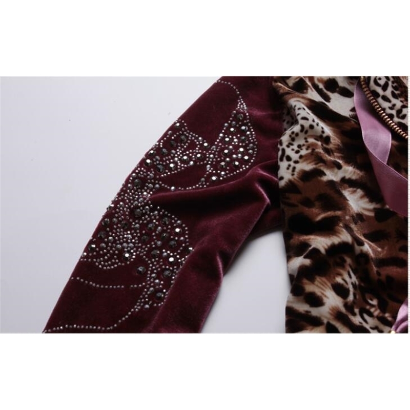 Gold velvet sports suit ladies slim spring and autumn casual wear Korean fashion sweater 201120