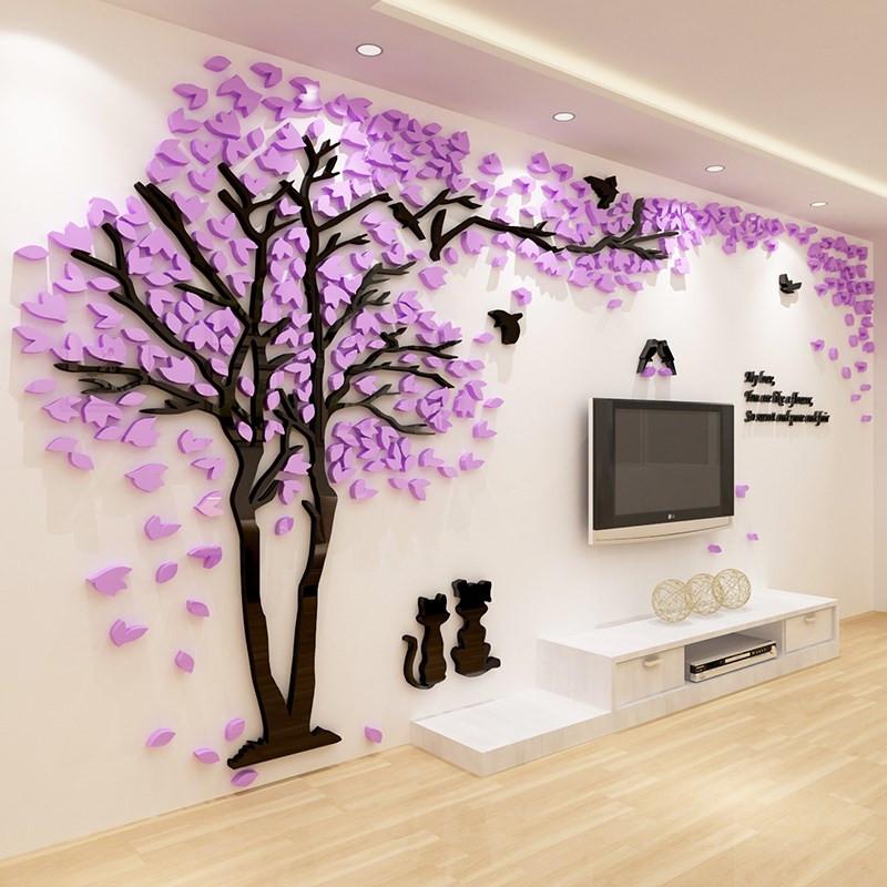 Creative Flowering Tree Pattern Acrylic Wall Sticker Romantic Home Decor Wall Stickers 1pcs TV Sofa Background Decorations
Creative Flowering Tree Pattern Acrylic Wall Sticker Romantic Home Decor Wall Stickers 1pcs TV Sofa Background Decorations