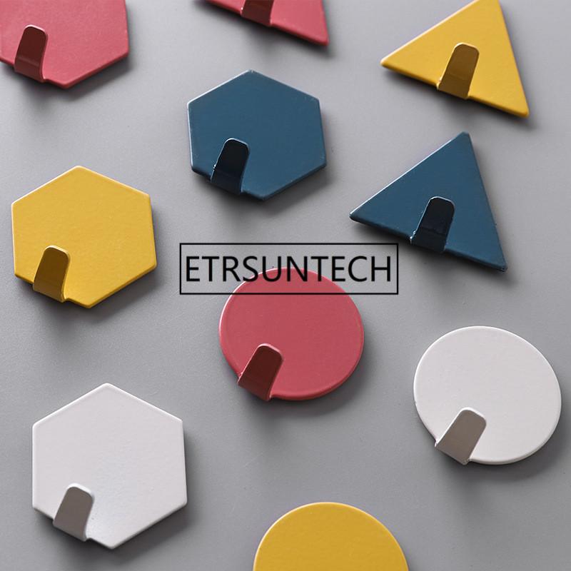 100Set Geometric Wall Holder Hooks Towel Hangers For Bathroom Living Room Self Adhesive Colorful Hooks Kitchen
100Set Geometric Wall Holder Hooks Towel Hangers For Bathroom Living Room Self Adhesive Colorful Hooks Kitchen
