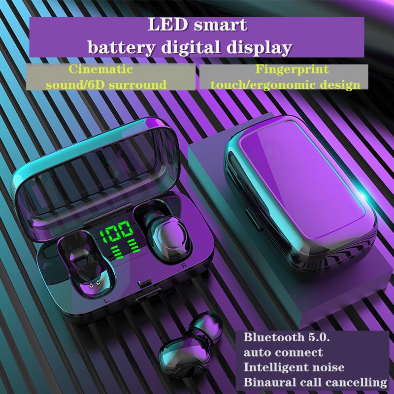 Bluetooth Earphone TWS 5.0 Wireless Earphones HIFI Sound Earbuds Handsfree Gaming Mini Headset Stereo Sport Earpiece For Phone, Red
Bluetooth Earphone TWS 5.0 Wireless Earphones HIFI Sound Earbuds Handsfree Gaming Mini Headset Stereo Sport Earpiece For Phone, Red