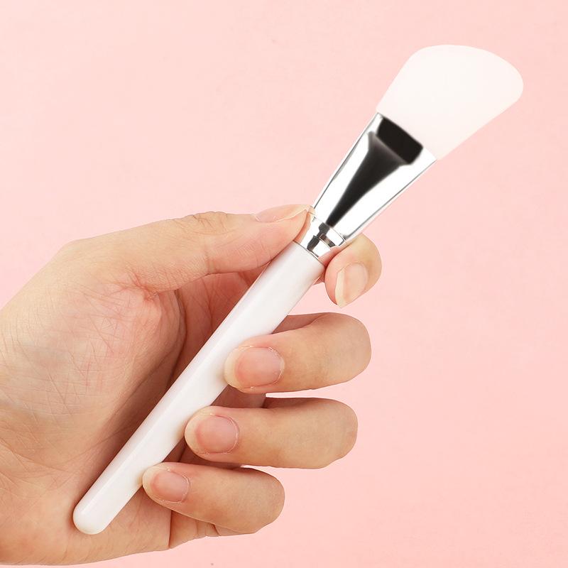 White Silicone Mask Brush Soft Skin Care Mud Mixing Face Brushes Facial Foundation