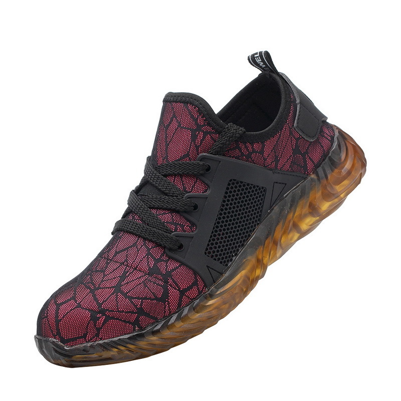 vertvie Steel Toe Work Safety Shoes Men Puncture Proof Lightweight Sport Non-Slip Casual Shoes Breathable Protection Footwear Y200801