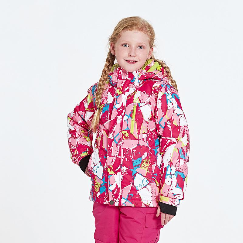 New children's snow skiing winter warm sports jacket boys and girls outdoor clothing hooded windproof warm jacket, Blue geometry
New children's snow skiing winter warm sports jacket boys and girls outdoor clothing hooded windproof warm jacket, Blue geometry