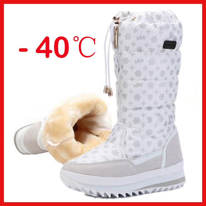 Top quality Women winter shoes platform thick plush warm waterproof high snow boots botas mujer size 35-42, White
Top quality Women winter shoes platform thick plush warm waterproof high snow boots botas mujer size 35-42, White