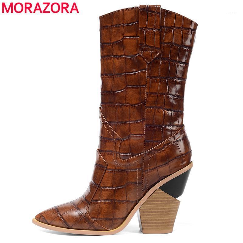 MORAZORA Plus size 34-46 HOT SALE 2020 New women boots high heels retro mid calf boots brand autumn winter ladies shoes1, Black
MORAZORA Plus size 34-46 HOT SALE 2020 New women boots high heels retro mid calf boots brand autumn winter ladies shoes1, Black