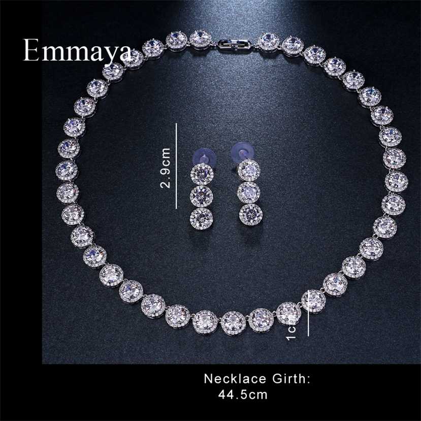 Emmaya Brand Gorgeous Round Jewelry White Gold Color AAA Cubic Zircon Wedding Sets For Lover Brides Gift 220119
Emmaya Brand Gorgeous Round Jewelry White Gold Color AAA Cubic Zircon Wedding Sets For Lover Brides Gift 220119