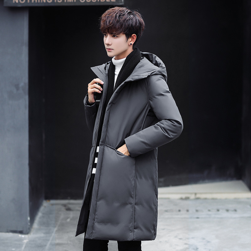 -40 Celsius Black Long Down Coat Goose Down Parkas Men Winter Jacket Collar Hooded Outdoor Male Thick Coat 201128