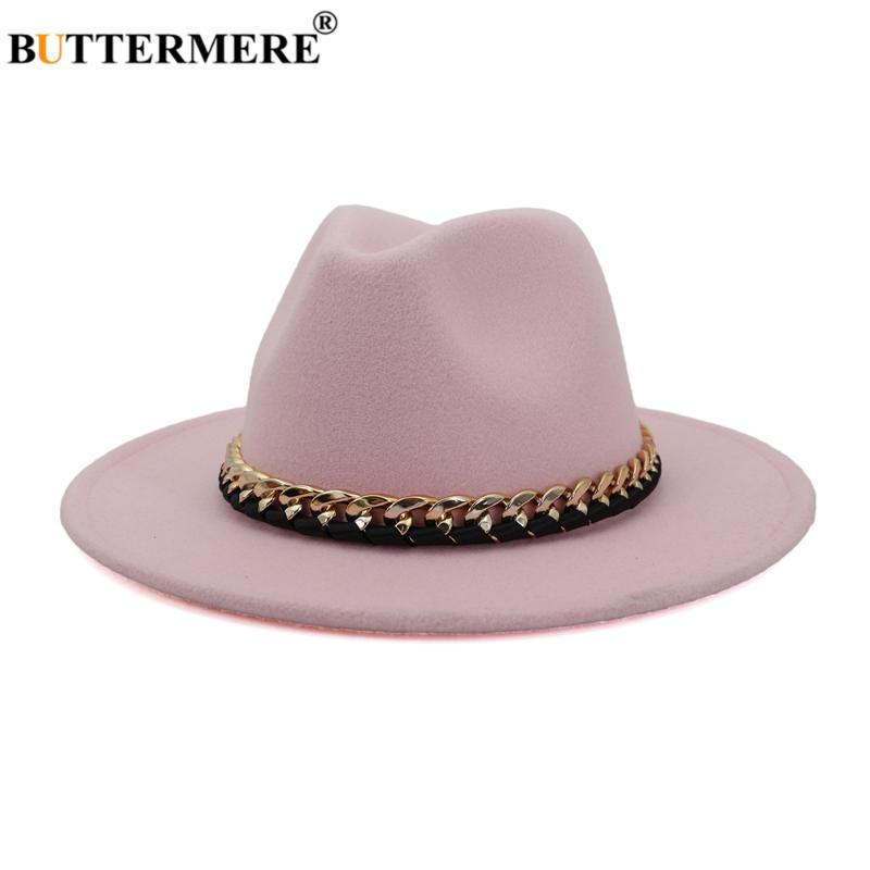 Wide Brim Hats BUTTERMERE Women Fedoras Men's Fashion Jazz Hat Autumn Winter Woolen Cap Pink Black Gray Navy Red Outdoor Casual
Wide Brim Hats BUTTERMERE Women Fedoras Men's Fashion Jazz Hat Autumn Winter Woolen Cap Pink Black Gray Navy Red Outdoor Casual