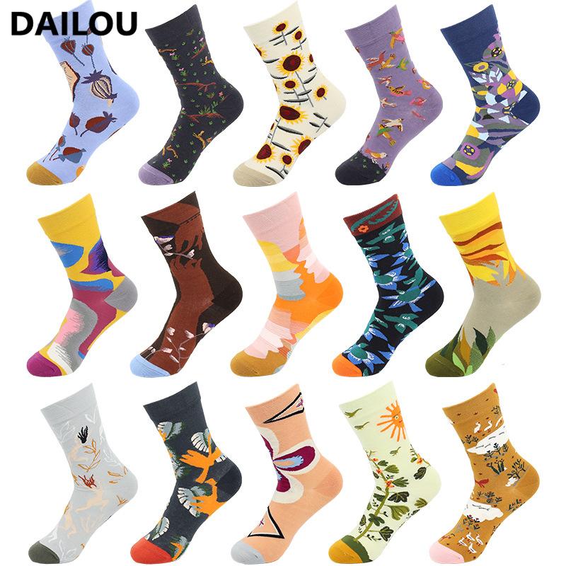 1 Pair Men Winter Socks Women Kawaii Fashion Personality Happy Socks Plant Illustration Printed Queen Art Cotton
1 Pair Men Winter Socks Women Kawaii Fashion Personality Happy Socks Plant Illustration Printed Queen Art Cotton