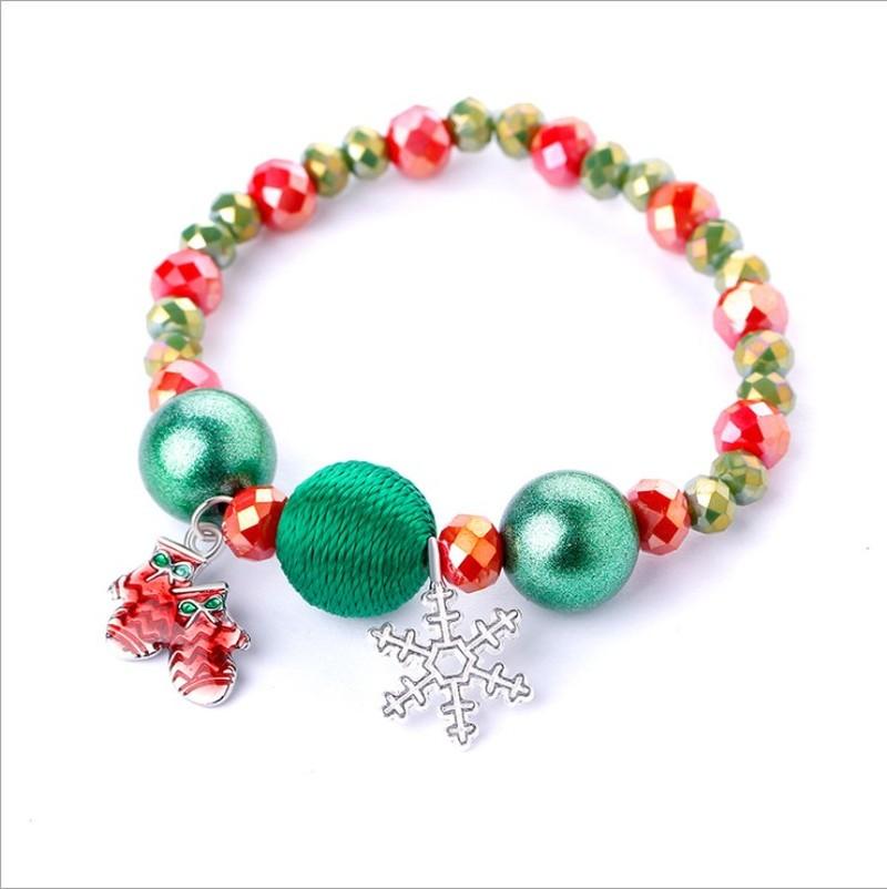 Charm Bracelets Christmas Bead Stone Elk Snowman Snowflake Bracelet For Daughter Bell Socks Santa Gifts
Charm Bracelets Christmas Bead Stone Elk Snowman Snowflake Bracelet For Daughter Bell Socks Santa Gifts