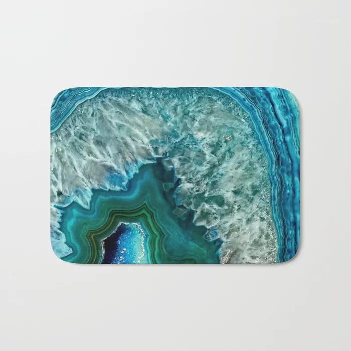 HOT Bathroom Rugs Aqua turquoise agate mineral gem stone Bath Mat Flannel Absorbent Non Slip Doormat Entrance Door Bath Room Mat1
HOT Bathroom Rugs Aqua turquoise agate mineral gem stone Bath Mat Flannel Absorbent Non Slip Doormat Entrance Door Bath Room Mat1