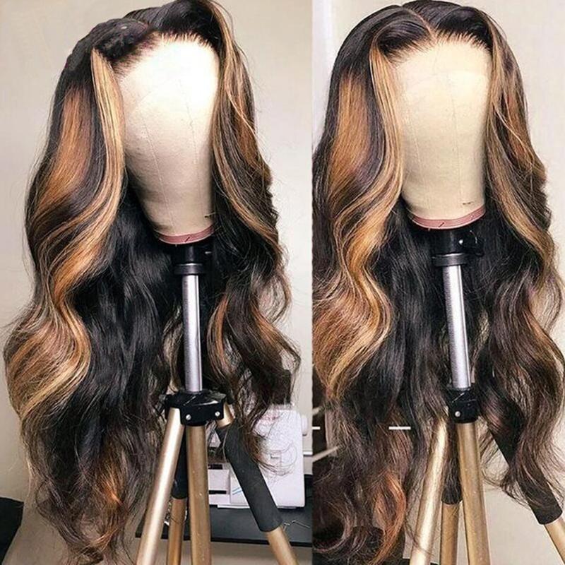 Blonde UEENLY 13x1 T Part Lace Front Human Hair Wigs Brazilian Color P4/27 Human Hair Wig Body Wave Lace Frontal Wig Pre Plucked, Natural color
Blonde UEENLY 13x1 T Part Lace Front Human Hair Wigs Brazilian Color P4/27 Human Hair Wig Body Wave Lace Frontal Wig Pre Plucked, Natural color