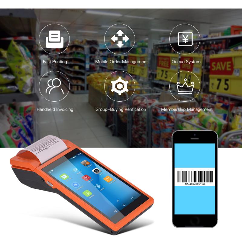 All in One Handheld PDA Printer Smart Terminal Wireless Portable Printers Intelligent Payment Terminal Function Only EU Plug
All in One Handheld PDA Printer Smart Terminal Wireless Portable Printers Intelligent Payment Terminal Function Only EU Plug