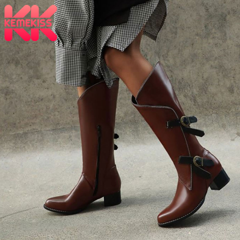 KemeKiss 2020 Vintage Style Women Mid-Calf Boots Solid Color New Women Shoes Fashion Thick Heel Buckle Mujer Zapatos Size 35-46, Black
KemeKiss 2020 Vintage Style Women Mid-Calf Boots Solid Color New Women Shoes Fashion Thick Heel Buckle Mujer Zapatos Size 35-46, Black