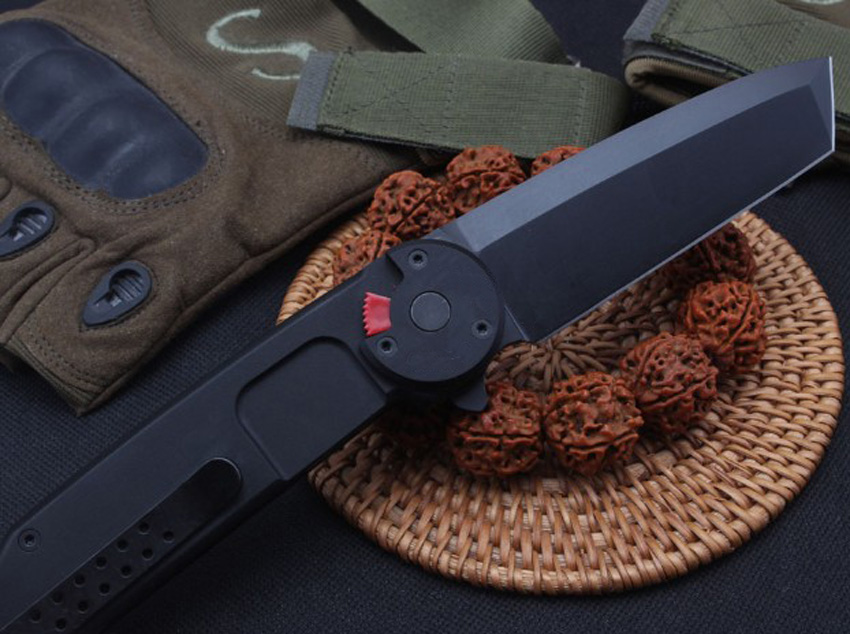 New BF2RCT Flipper folding Knife N690 Black Tanto Blade CNC 6061-T6 Handle Ball Bearing Survival Tactical EDC tool Rescue knives
New BF2RCT Flipper folding Knife N690 Black Tanto Blade CNC 6061-T6 Handle Ball Bearing Survival Tactical EDC tool Rescue knives