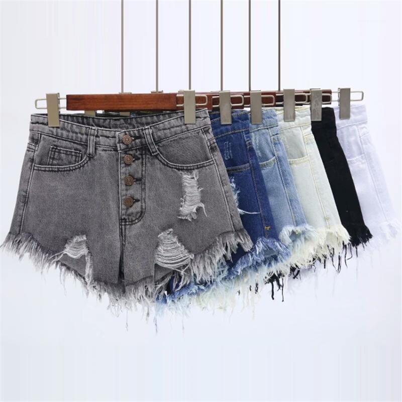 2020 Fashion Summer Skinny Jeans Shorts Student Hole Jeans High Waist Women Single Button Denim Shorts Chic Girl Short Pants 7331, Black
2020 Fashion Summer Skinny Jeans Shorts Student Hole Jeans High Waist Women Single Button Denim Shorts Chic Girl Short Pants 7331, Black