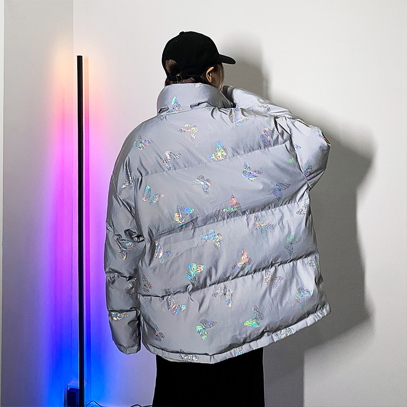 LEGIBLE Winter Jacket Women Thick Female Jackets Warm Winter Coat Woman Loose Reflective Parkas Women Plus Size 201217