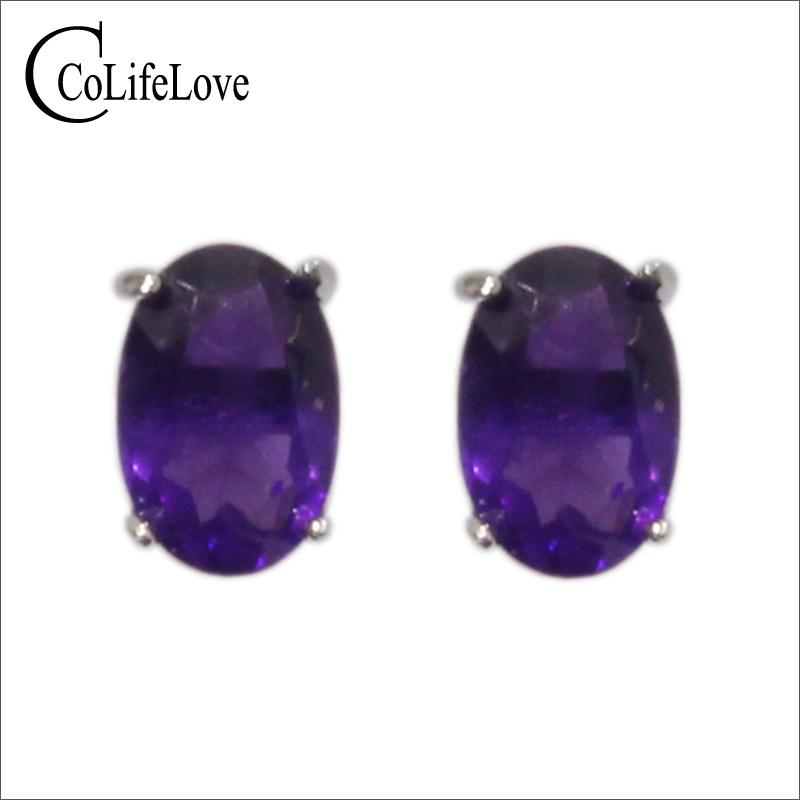 Simple 925 silver stud earrings with amethyst 100% natural VVS amethyst earring classic sterling silver party jewelry
Simple 925 silver stud earrings with amethyst 100% natural VVS amethyst earring classic sterling silver party jewelry