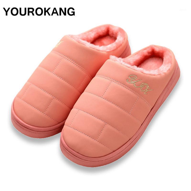 YOUROKANG Couple Home Slippers PU Leather Winter Warm Plush Slipper Fashion Furry Cotton Shoes Indoor Bedroom Antiskid pantufa1, Black
YOUROKANG Couple Home Slippers PU Leather Winter Warm Plush Slipper Fashion Furry Cotton Shoes Indoor Bedroom Antiskid pantufa1, Black