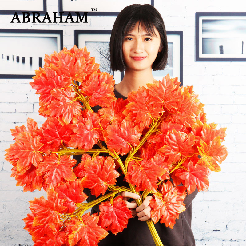 78cm 12pcs 5 Fork Large Artificial Maple Tree Leaves Branch Silk Leaf Autumn Decoration White Ginkgo Tree Foliage For Home Decor 1029, 60cm e
78cm 12pcs 5 Fork Large Artificial Maple Tree Leaves Branch Silk Leaf Autumn Decoration White Ginkgo Tree Foliage For Home Decor 1029, 60cm e