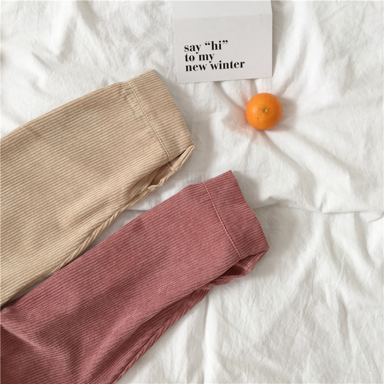 Corduroy Shirt Coat Women Fashion Long Sleeve Preppy Wide Waist Turn Down Collar Crop Jacket Women Harajuku Casual Pocket Jaket T200212